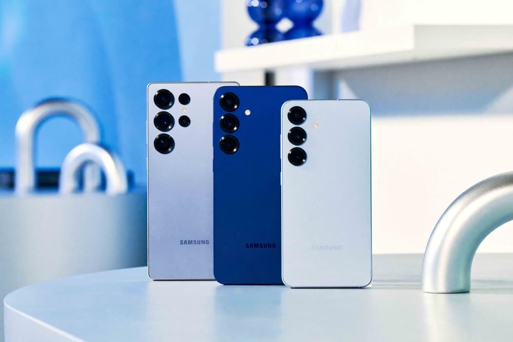 Celulares Samsung Galaxy em imagem oficial da marca